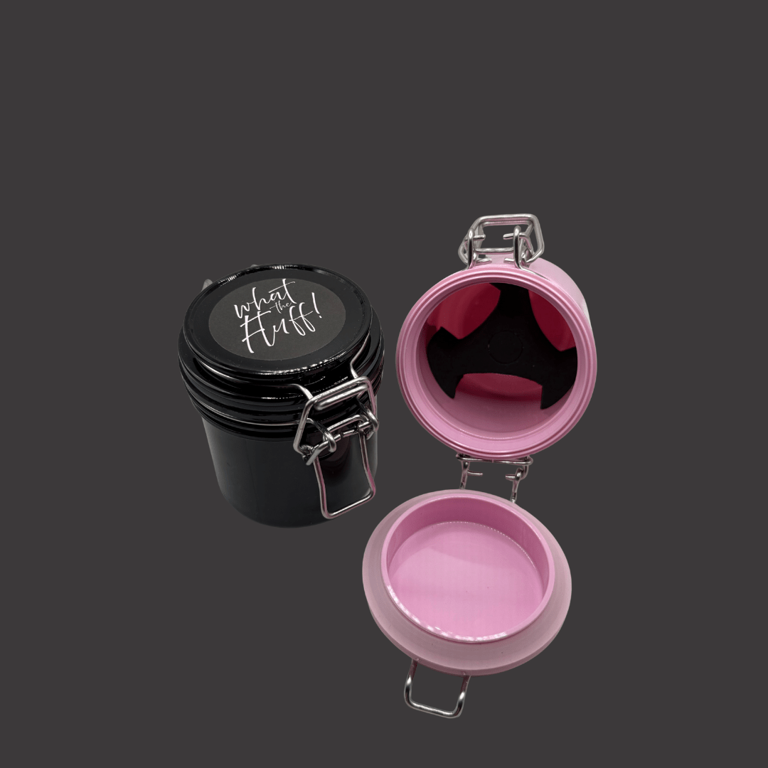 Activated Carbon Adhesive Storage Container - What the Fluff! Lashes and Brows