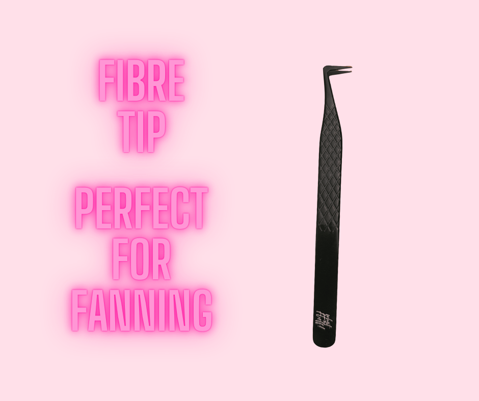 Bad B*tch 90 Degree Fibre Tip Boot Tweezer - What the Fluff! Lashes and Brows