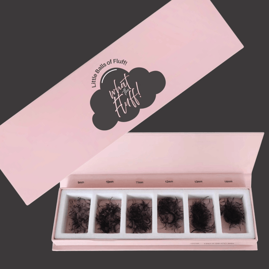 Little Balls of Fluff! - 1000 Pro Made Loose Fans 10 & 20 D - What the Fluff! Lashes and Brows
